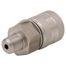Load image into Gallery viewer, M16x2 X 1/8&quot; NPT Test Port Adapter 316 Stainless Steel
