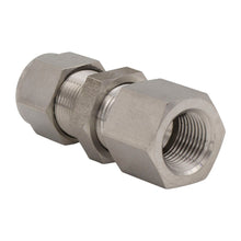 Load image into Gallery viewer, 3/8&quot; Tube O.D. x 3/8&quot; FNPT Female Bulkhead Connector
