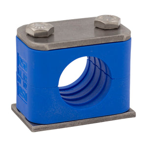 1/4" Tube Blue Clamp 304 Stainless Steel Hardware