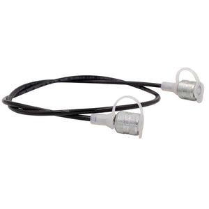 M16x2 X 1/4" NPT Test Hose 240" Long Zinc-Plated Ends