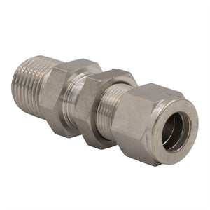 3/4" Tube O.D. x 3/4" MNPT Male Bulkhead Connector