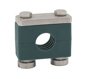 1/4" Pipe Heavy Series Rail Mount Clamp 316 Stainless Steel Hardware