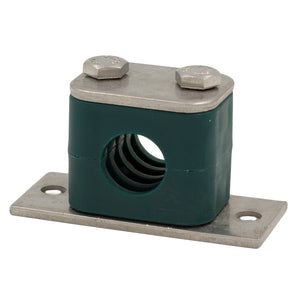 2" Pipe Elongated Weld Plate Clamp 316 Stainless Steel