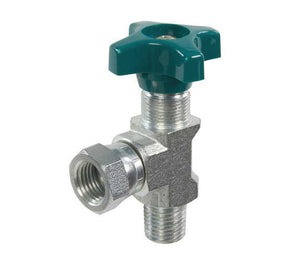 1/4" NPT 90° Gauge Isolator Needle Valve