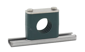 1/2 Pipe Rail Mount Stauff Clamp, 304 Stainless Steel Hardware