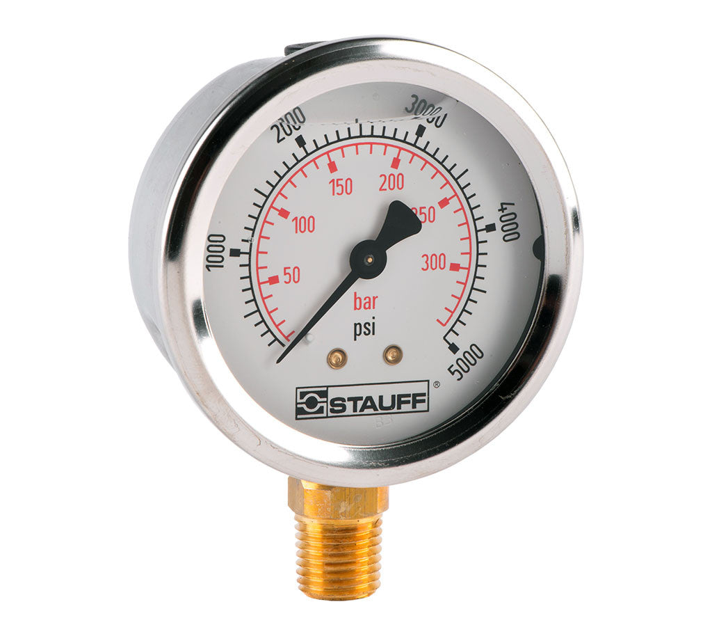 Stauff 0-4000PSI Pressure Gauge – Alabama Industrial Products