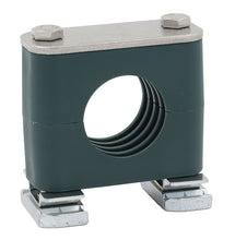 Load image into Gallery viewer, 1/2&quot; Pipe Strut Mount Stauff Clamp, 316 Stainless Steel Hardware
