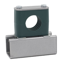 Load image into Gallery viewer, 1/4&quot; Tube Strut Mount Stauff Clamp, Zinc-Plated Hardware
