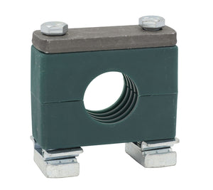 1/2" Pipe Heavy Series Strut Mount Clamp, Zinc Plated Hardware
