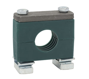 1-1/4" Tube Heavy Series Strut Mount Clamp, Zinc Plated Hardware