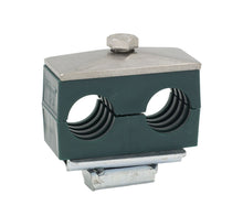 Load image into Gallery viewer, 3/8&quot; Pipe Twin Series Strut Mount Clamp 316 Stainless Steel Hardware
